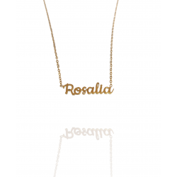Collar con nombre de Rosalía en Acero Hipoalergénico 316l
