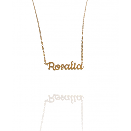 Collar con nombre de Rosalía en Acero Hipoalergénico 316l