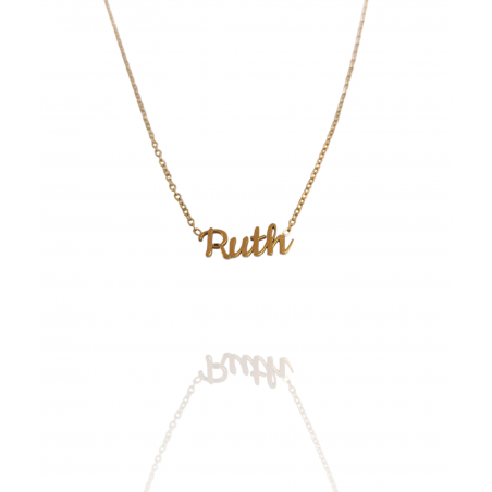 Collar con nombre de Ruth en Acero Hipoalergénico 316l