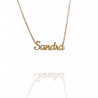 Collar con nombre de Sandra en Acero Hipoalergénico 316l
