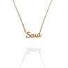 Collar con nombre de Sara en Acero Hipoalergénico 316l