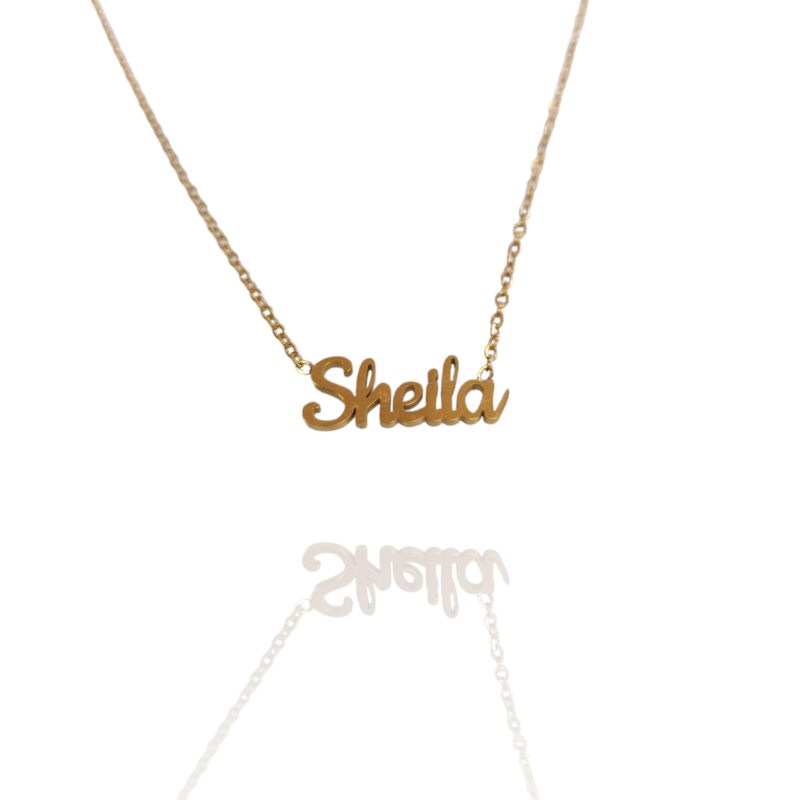 Collar con nombre de Sheila en Acero Hipoalergénico 316l