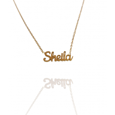 Collar con nombre de Sheila en Acero Hipoalergénico 316l