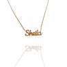 Collar con nombre de Sheila en Acero Hipoalergénico 316l