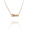 Collar con nombre de Silvia en Acero Hipoalergénico 316l