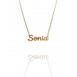 Collar con nombre de Sonia en Acero Hipoalergénico 316l
