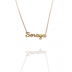 Collar con nombre de Soraya en Acero Hipoalergénico 316l
