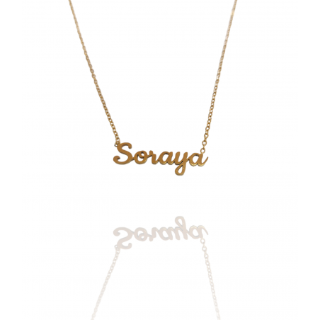 Collar con nombre de Soraya en Acero Hipoalergénico 316l