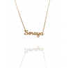 Collar con nombre de Soraya en Acero Hipoalergénico 316l
