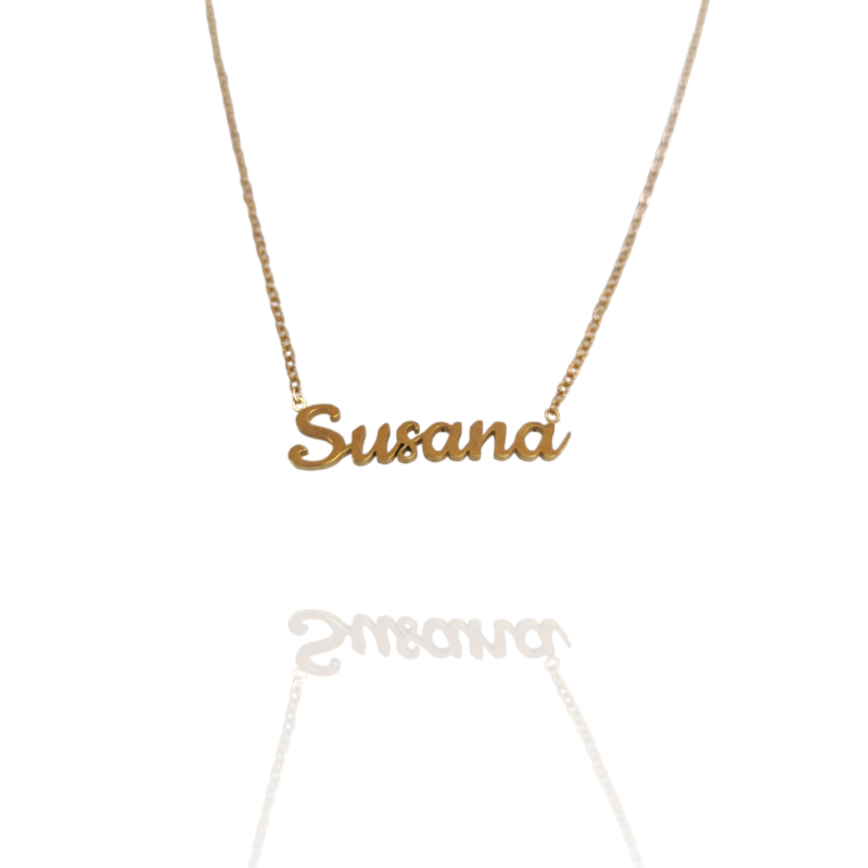 Collar con nombre de Susana en Acero Hipoalergénico 316l