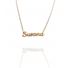 Collar con nombre de Susana en Acero Hipoalergénico 316l