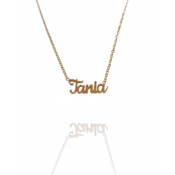 Collar con nombre de Tania en Acero Hipoalergénico 316l