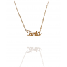 Collar con nombre de Tania en Acero Hipoalergénico 316l