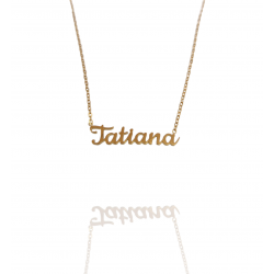 Collar con nombre de Tatiana en Acero Hipoalergénico 316l