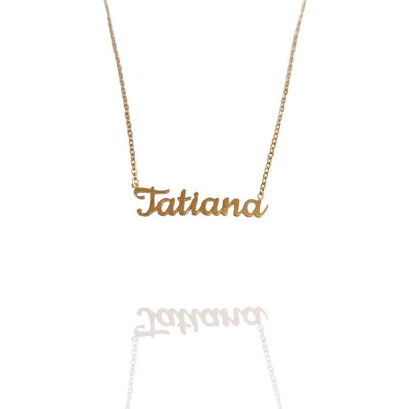 Collar con nombre de Tatiana en Acero Hipoalergénico 316l