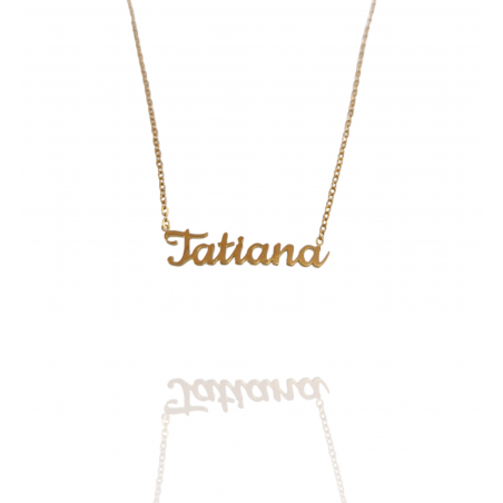 Collar con nombre de Tatiana en Acero Hipoalergénico 316l