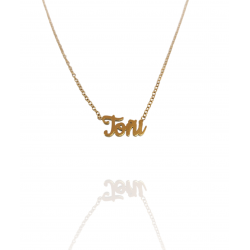 Collar con nombre de Toñi en Acero Hipoalergénico 316l