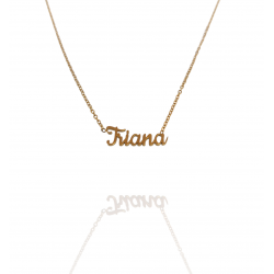 Collar con nombre de Triana en Acero Hipoalergénico 316l
