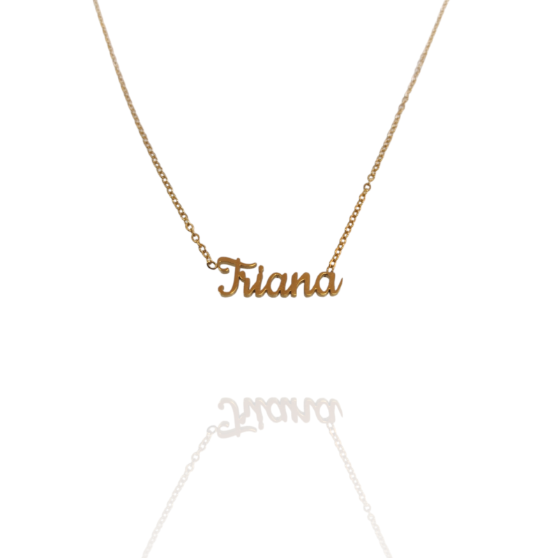 Collar con nombre de Triana en Acero Hipoalergénico 316l