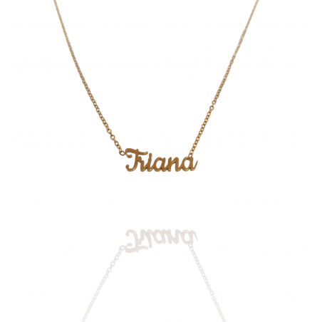 Collar con nombre de Triana en Acero Hipoalergénico 316l