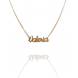 Collar con nombre de Valeria en Acero Hipoalergénico 316l