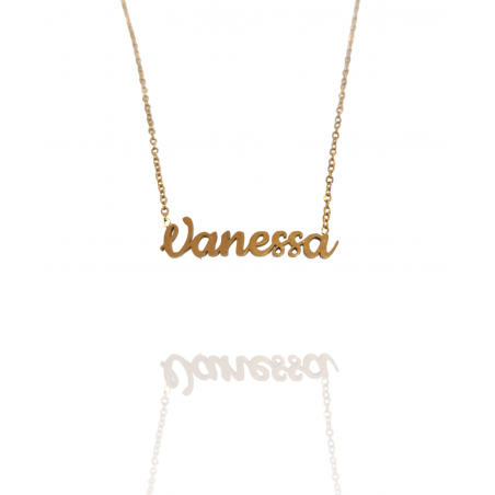 Collar con nombre de Vanessa en Acero Hipoalergénico 316l