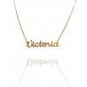 Collar con nombre de Victoria en Acero Hipoalergénico 316l