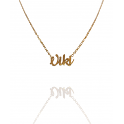 Collar con nombre de Viki en Acero Hipoalergénico 316l