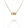 Collar con nombre de Viki en Acero Hipoalergénico 316l