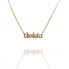 Collar con nombre de Violeta en Acero Hipoalergénico 316l