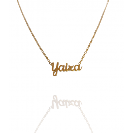 Collar con nombre de Yaiza en Acero Hipoalergénico 316l