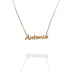 Collar con nombre de Antonio en Acero Hipoalergénico 316l