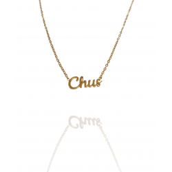 Collar con nombre de Chus en Acero Hipoalergénico 316l