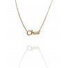 Collar con nombre de Chus en Acero Hipoalergénico 316l