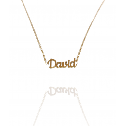 Collar con nombre de David en Acero Hipoalergénico 316l