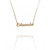 Collar con nombre de Eduardo en Acero Hipoalergénico 316l
