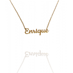 Collar con nombre de Enrique en Acero Hipoalergénico 316l