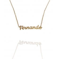 Collar con nombre de Fernando en Acero Hipoalergénico 316l