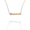 Collar con nombre de Fernando en Acero Hipoalergénico 316l