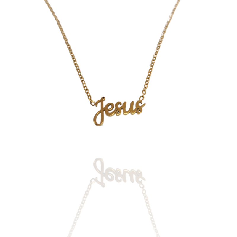 Collar con nombre de Jesús en Acero Hipoalergénico 316l
