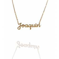 Collar con nombre de Joaquín en Acero Hipoalergénico 316l