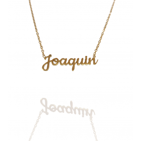 Collar con nombre de Joaquín en Acero Hipoalergénico 316l