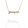 Collar con nombre de Joaquín en Acero Hipoalergénico 316l