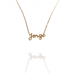 Collar con nombre de Jorge en Acero Hipoalergénico 316l