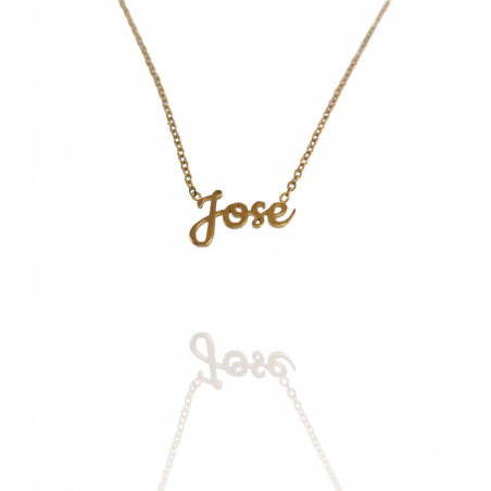 Collar con nombre de José en Acero Hipoalergénico 316l