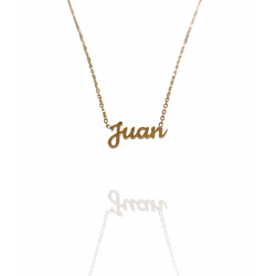 Collar con nombre de Juan en Acero Hipoalergénico 316l