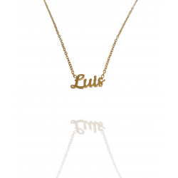 Collar con nombre de Luis en Acero Hipoalergénico 316l