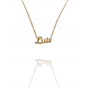 Collar con nombre de Luis en Acero Hipoalergénico 316l