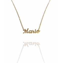 Collar con nombre de Mario en Acero Hipoalergénico 316l