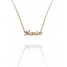 Collar con nombre de Mario en Acero Hipoalergénico 316l